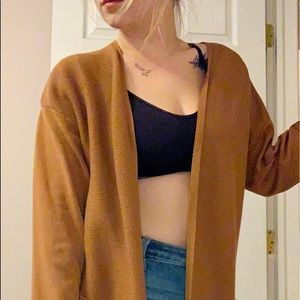 mushroom brown cardigan